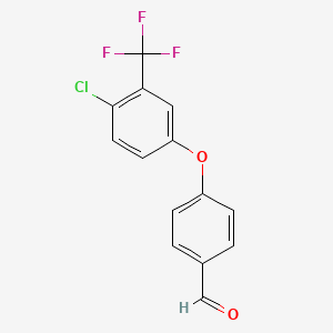 4-(4-Chloro-3-(trifluoromethyl)phenoxy)benzaldehyde