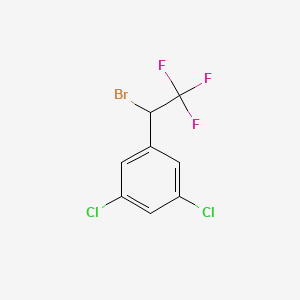 molecular formula C8H4BrCl2F3 B1407456 1-(1-Bromo-2,2,2-trifluoroethyl)-3,5-dichlorobenzene CAS No. 1416979-46-8