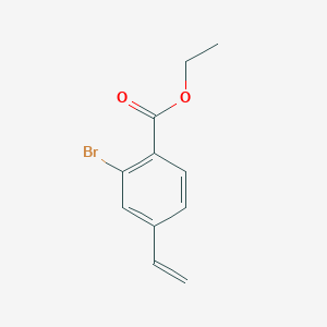 molecular formula C11H11BrO2 B1407457 Ethyl 2-bromo-4-vinylbenzoate CAS No. 1416979-61-7