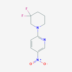 molecular formula C10H11F2N3O2 B1407460 2-(3,3-Difluoropiperidin-1-yl)-5-nitropyridine CAS No. 1707605-19-3