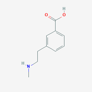 molecular formula C10H13NO2 B1407461 3-(2-(甲基氨基)乙基)苯甲酸 CAS No. 1199774-30-5