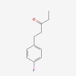 molecular formula C11H13FO B14074676 1-(4-Fluorophenyl)pentan-3-one CAS No. 63416-75-1