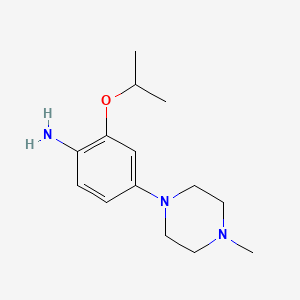 molecular formula C14H23N3O B1407468 2-Isopropoxy-4-(4-methylpiperazin-1-yl)aniline CAS No. 1280594-97-9