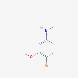molecular formula C9H12BrNO B1407469 4-溴-N-乙基-3-甲氧基苯胺 CAS No. 1549896-23-2