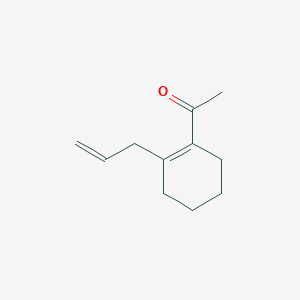 molecular formula C11H16O B140747 1-(2-Prop-2-enylcyclohexen-1-yl)ethanone CAS No. 132079-97-1