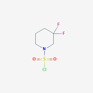 molecular formula C5H8ClF2NO2S B1407471 3,3-Difluoropiperidine-1-sulfonyl chloride CAS No. 1845716-99-5