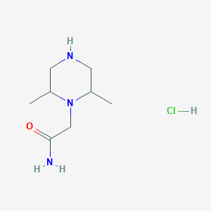 molecular formula C8H18ClN3O B14074792 2-(2,6-Dimethylpiperazin-1-yl)acetamide;hydrochloride CAS No. 1439823-14-9