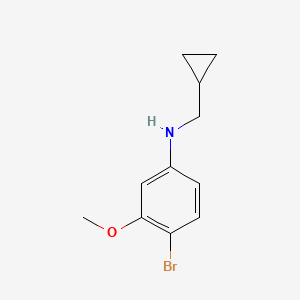 4-bromo-N-(cyclopropylmethyl)-3-methoxyaniline