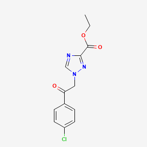 ethyl 1-[2-(4-chlorophenyl)-2-oxoethyl]-1H-1,2,4-triazole-3-carboxylate