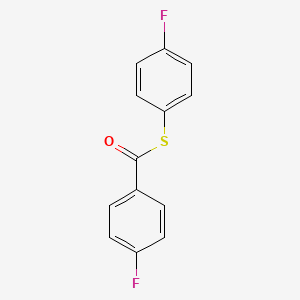 molecular formula C13H8F2OS B14074869 S-(4-Fluorophenyl) 4-fluorobenzene-1-carbothioate CAS No. 100045-97-4