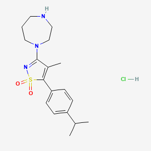 1-[5-(4-Isopropylphenyl)-4-methyl-1,1-dioxidoisothiazol-3-yl]-1,4-diazepane hydrochloride