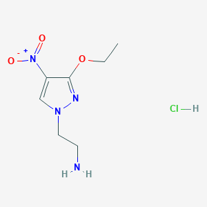 [2-(3-ethoxy-4-nitro-1H-pyrazol-1-yl)ethyl]amine hydrochloride