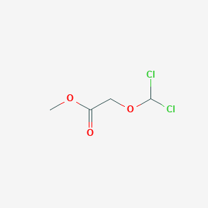 molecular formula C4H6Cl2O3 B14074959 Acetic acid, dichloromethoxy-, methyl ester 
