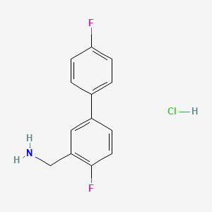 (4,4'-Difluoro[1,1'-biphenyl]-3-yl)methanamine hydrochloride