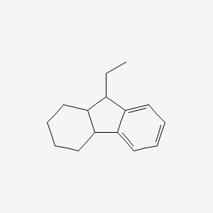molecular formula C15H20 B14075049 9-Ethyl-2,3,4,4A,9,9A-hexahydro-1H-fluorene CAS No. 100950-88-7