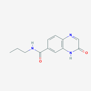 3-oxo-N-propyl-3,4-dihydroquinoxaline-6-carboxamide