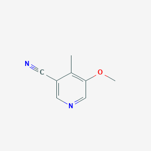 molecular formula C8H8N2O B1407506 5-Methoxy-4-methylnicotinonitrile CAS No. 1379034-62-4