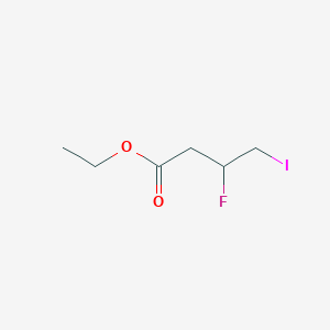 molecular formula C6H10FIO2 B1407507 Ethyl 3-fluoro-4-iodobutanoate CAS No. 1401902-56-4