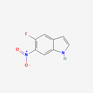 molecular formula C8H5FN2O2 B14075071 5-fluoro-6-nitro-1H-indole 