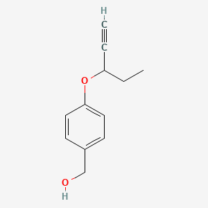 [4-(Pent-1-yn-3-yloxy)phenyl]methanol