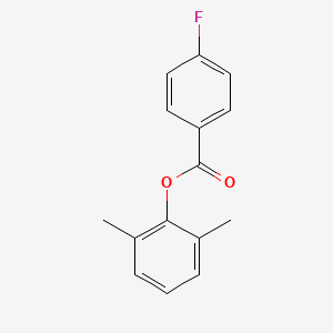 molecular formula C15H13FO2 B14075098 2,6-Dimethylphenyl 4-fluorobenzoate CAS No. 102331-07-7