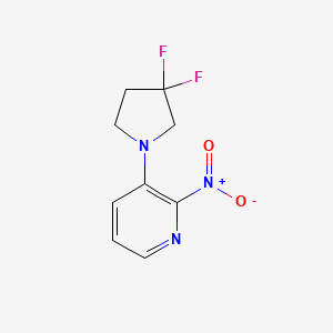 3-(3,3-Difluoropyrrolidin-1-yl)-2-nitropyridine