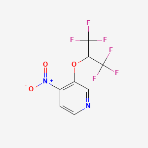 3-(1,1,1,3,3,3-Hexafluoropropan-2-yloxy)-4-nitropyridine