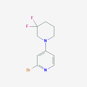 2-Bromo-4-(3,3-difluoropiperidin-1-yl)pyridine