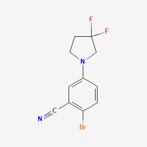 2-Bromo-5-(3,3-difluoropyrrolidin-1-yl)benzonitrile