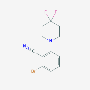 2-Bromo-6-(4,4-difluoropiperidin-1-yl)benzonitrile