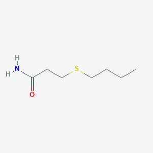 molecular formula C7H15NOS B14075187 Propanamide, 3-(butylthio)- CAS No. 10156-44-2