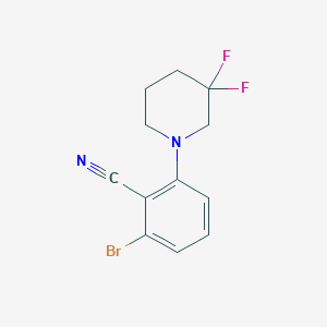 2-Bromo-6-(3,3-difluoropiperidin-1-yl)benzonitrile
