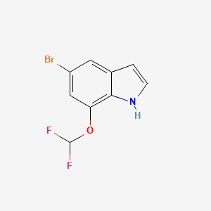 5-Bromo-7-(difluoromethoxy)-1H-indole