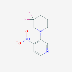 3-(3,3-Difluoropiperidin-1-yl)-4-nitropyridine
