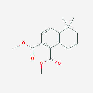 molecular formula C16H20O4 B14075243 Dimethyl 5,5-dimethyl-5,6,7,8-tetrahydro-1,2-naphthalenedicarboxylate CAS No. 36963-52-7