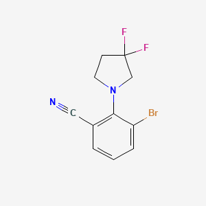 3-Bromo-2-(3,3-difluoropyrrolidin-1-yl)benzonitrile