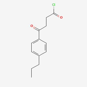 4-Oxo-4-(4-propylphenyl)butanoyl chloride