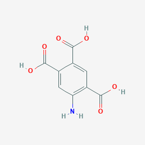 molecular formula C9H7NO6 B14075275 5-Aminobenzene-1,2,4-tricarboxylic acid CAS No. 61837-54-5