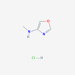 molecular formula C4H7ClN2O B14075285 N-methyl-1,3-oxazol-4-amine;hydrochloride 