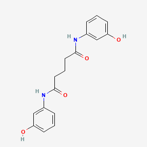 molecular formula C17H18N2O4 B14075312 N~1~,N~5~-Bis(3-hydroxyphenyl)pentanediamide CAS No. 101135-01-7