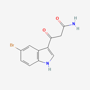 3-(5-Bromo-1H-indol-3-yl)-3-oxopropanamide