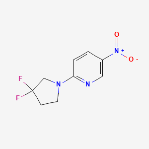 molecular formula C9H9F2N3O2 B1407535 2-(3,3-Difluoropyrrolidin-1-yl)-5-nitropyridine CAS No. 1779124-58-1