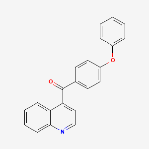molecular formula C22H15NO2 B1407538 4-(4-Phenoxybenzoyl)quinoline CAS No. 1706443-65-3