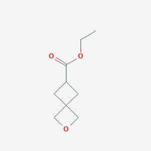 molecular formula C9H14O3 B1407539 Ethyl 2-oxaspiro[3.3]heptane-6-carboxylate CAS No. 1523572-08-8