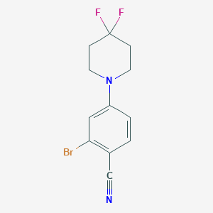 2-Bromo-4-(4,4-difluoropiperidin-1-yl)benzonitrile