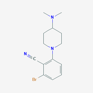 2-Bromo-6-(4-(dimethylamino)piperidin-1-yl)benzonitrile