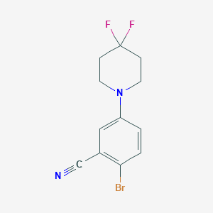2-Bromo-5-(4,4-difluoropiperidin-1-yl)benzonitrile