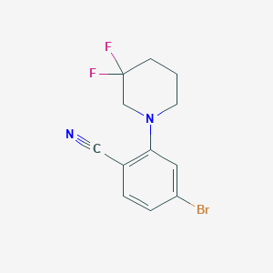 4-Bromo-2-(3,3-difluoropiperidin-1-yl)benzonitrile