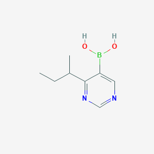 molecular formula C8H13BN2O2 B14075490 (4-(sec-Butyl)pyrimidin-5-yl)boronic acid 