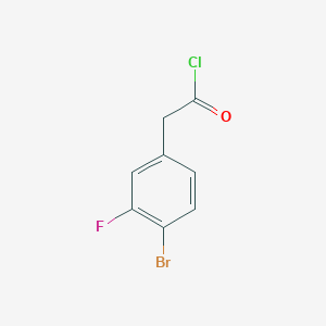molecular formula C8H5BrClFO B1407555 (4-Bromo-3-fluorophenyl)acetyl chloride CAS No. 1360868-19-4